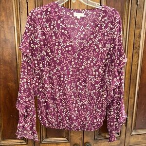 Max Studio 3/4 bell sleeve blouse.  Size Large